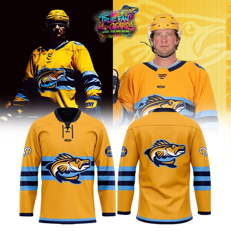 Toledo Walleye Deep Water x Frozen Water x Deep Golden x River Bluer 2026 Hockey Jersey