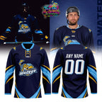 Toledo Walleye Deep Water x Frozen Water x Deep Golden x River Bluer Custom Hockey Jersey