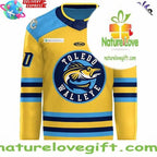 Toledo Walleye 2026 Yellow Hockey Jersey New Uniform