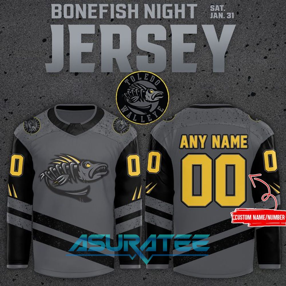 Toledo Walleye x Bonefish Night 2026 Special Hockey Jersey