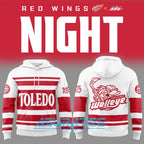 Toledo Walleye x Detroit Red Wings 100 years of Hockeytown Hoodie Set