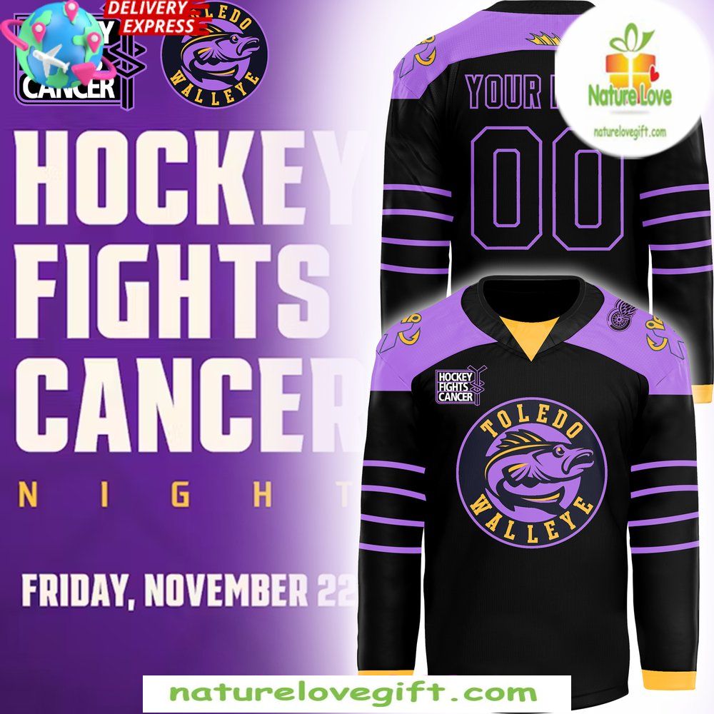 Hockey Fight Cancer Toledo Walleye 2026 Jersey