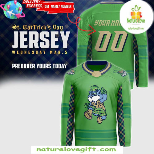 Toledo Walleye St CatTricks Day 2026 Hockey Jersey
