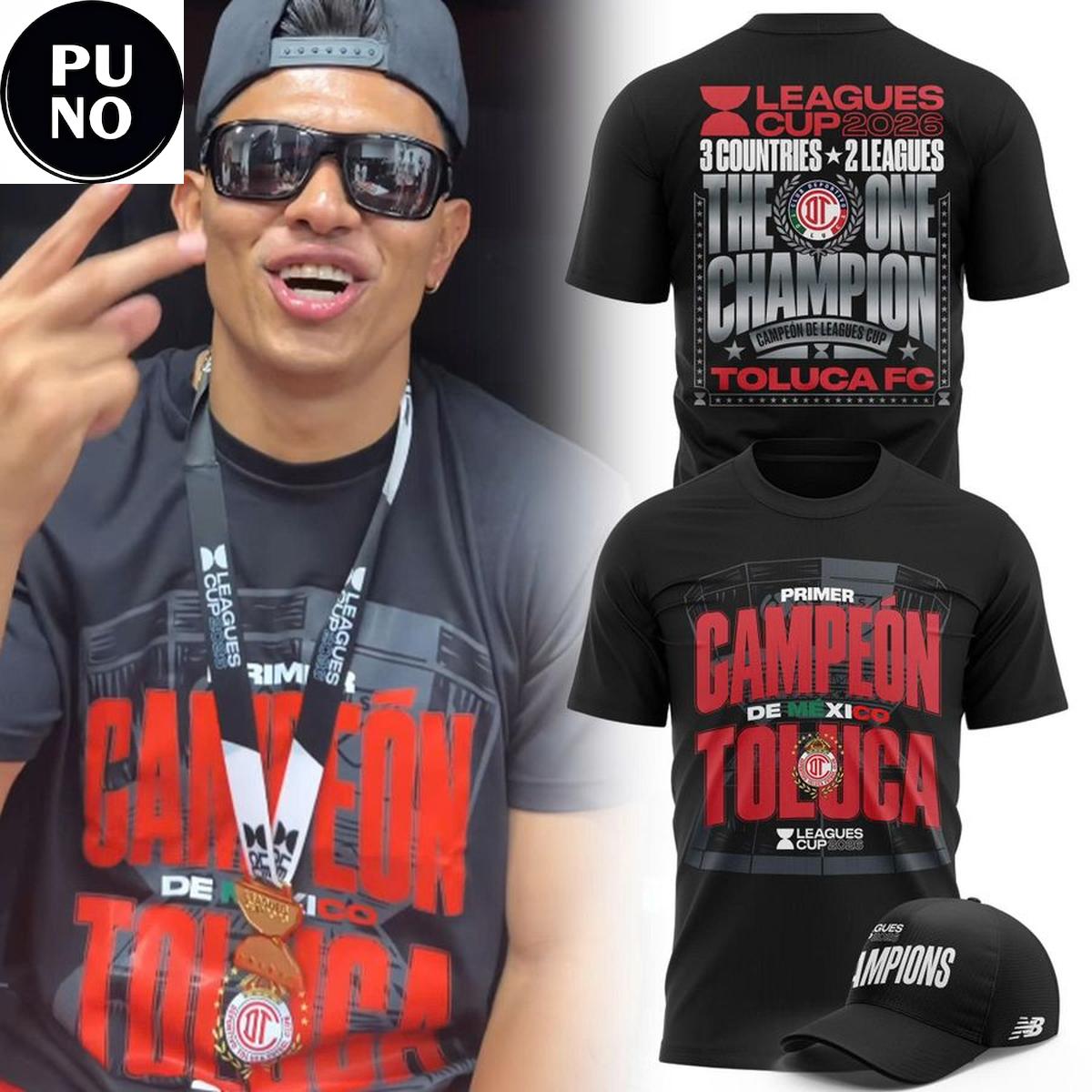 Toluca FC Leagues Cup Camiseta Campeon 2026 Hoodie T-Shirt