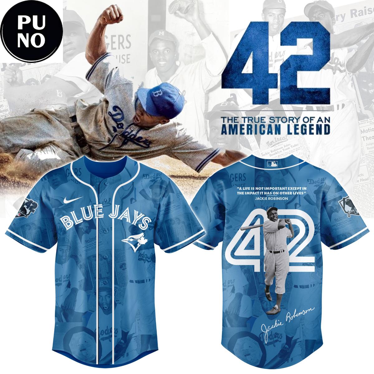 Toronto Blue Jays 2026 Legend Jackie Robinson #42 Baseball Jersey