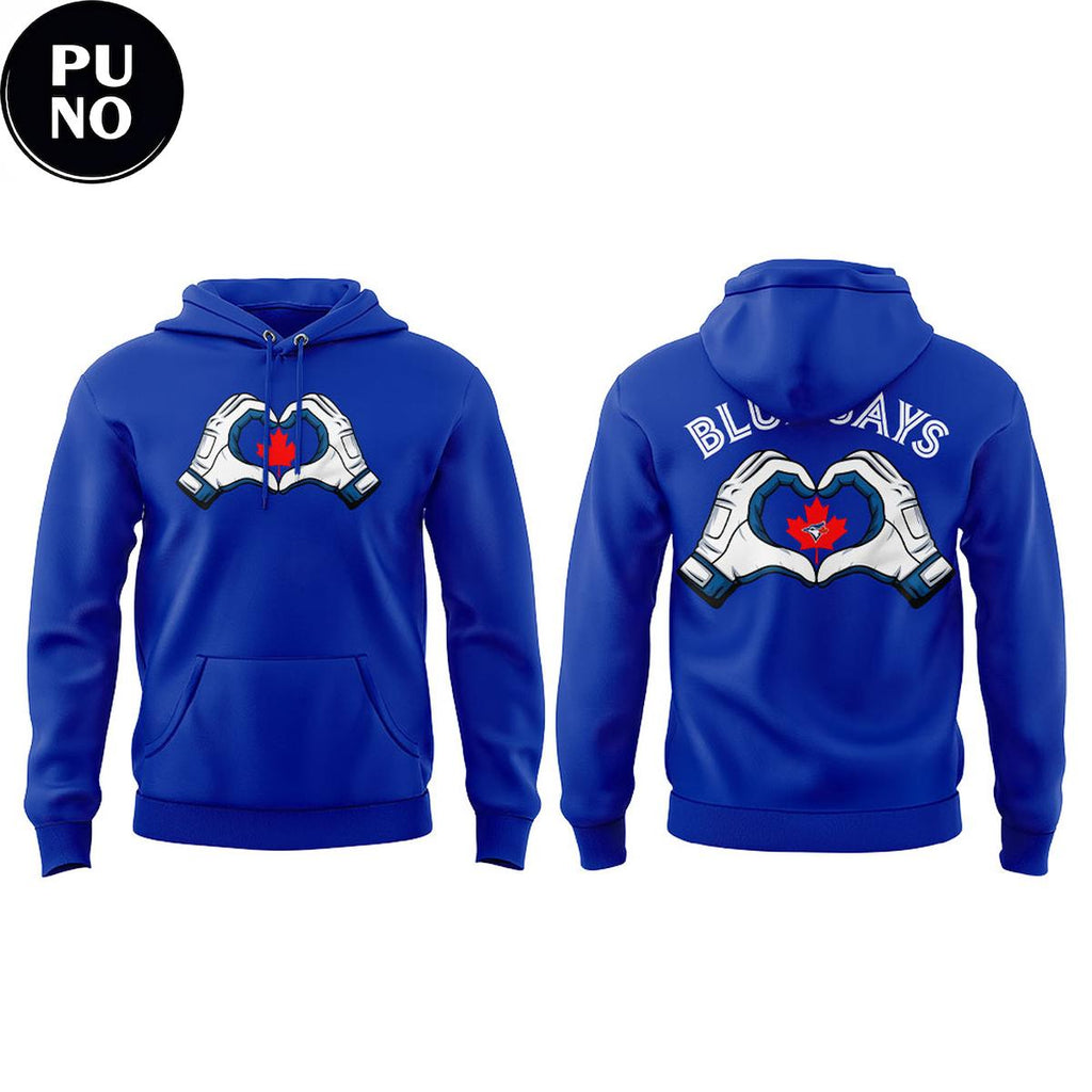 Toronto Blue Jays Canada Heart Hands 2026 Hoodie T-Shirt
