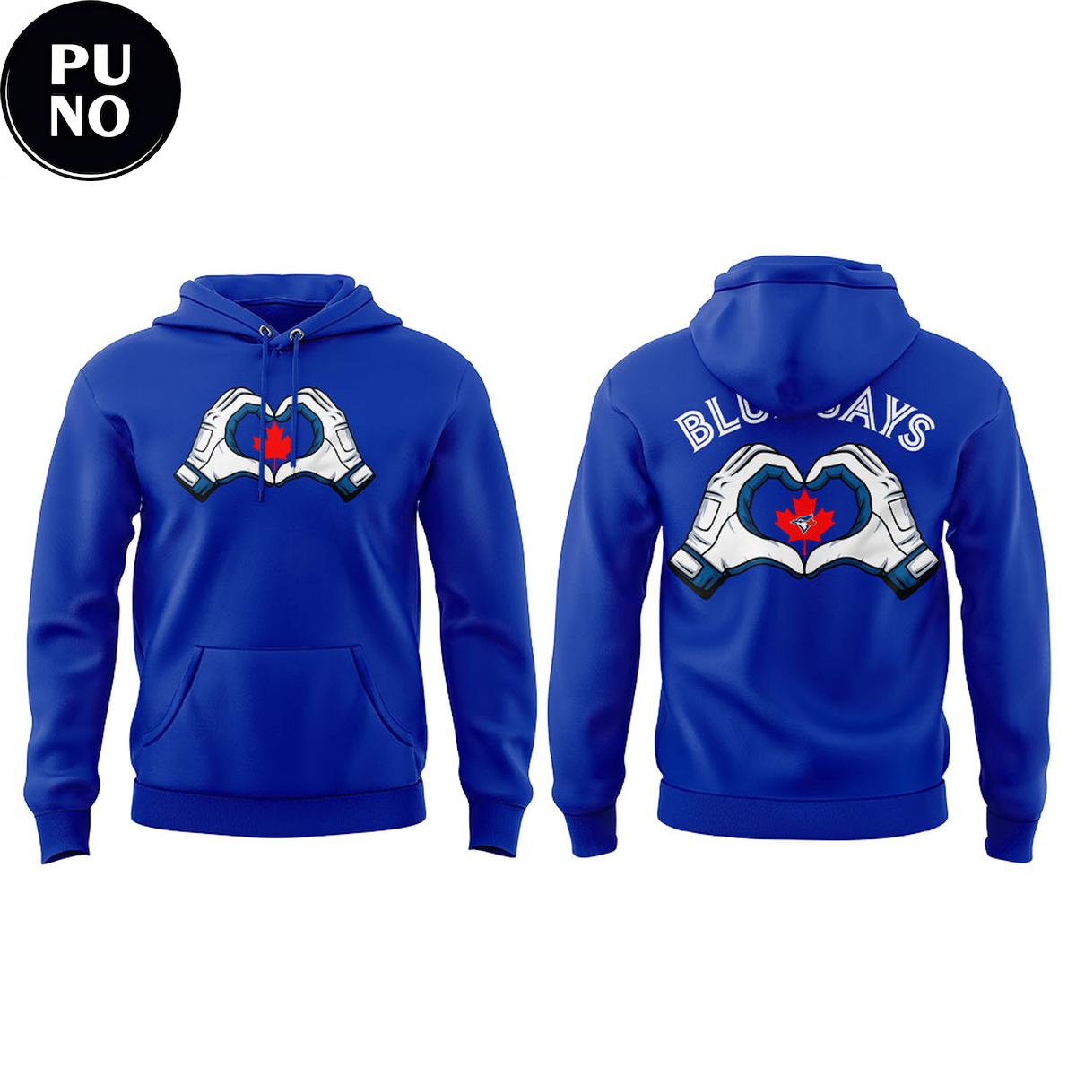 Toronto Blue Jays Canada Heart Hands 2026 Hoodie T-Shirt