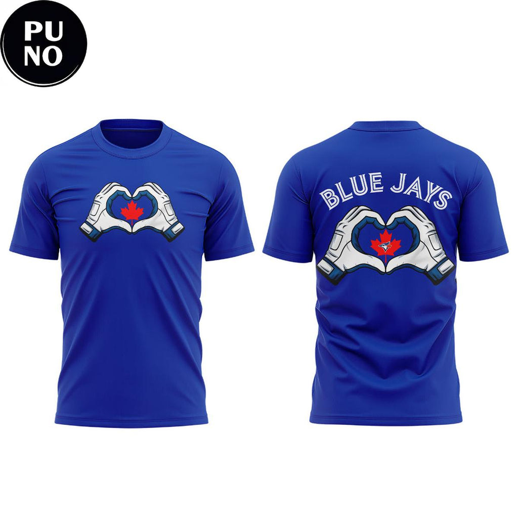 Toronto Blue Jays Canada Heart Hands 2026 Hoodie T-Shirt
