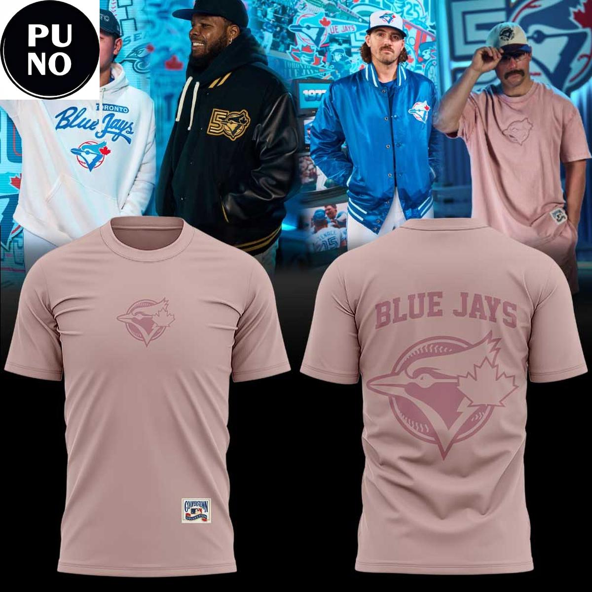 Toronto Blue Jays Drop of our 50th Season 2026 Clay Pink Hoodie T-Shirt