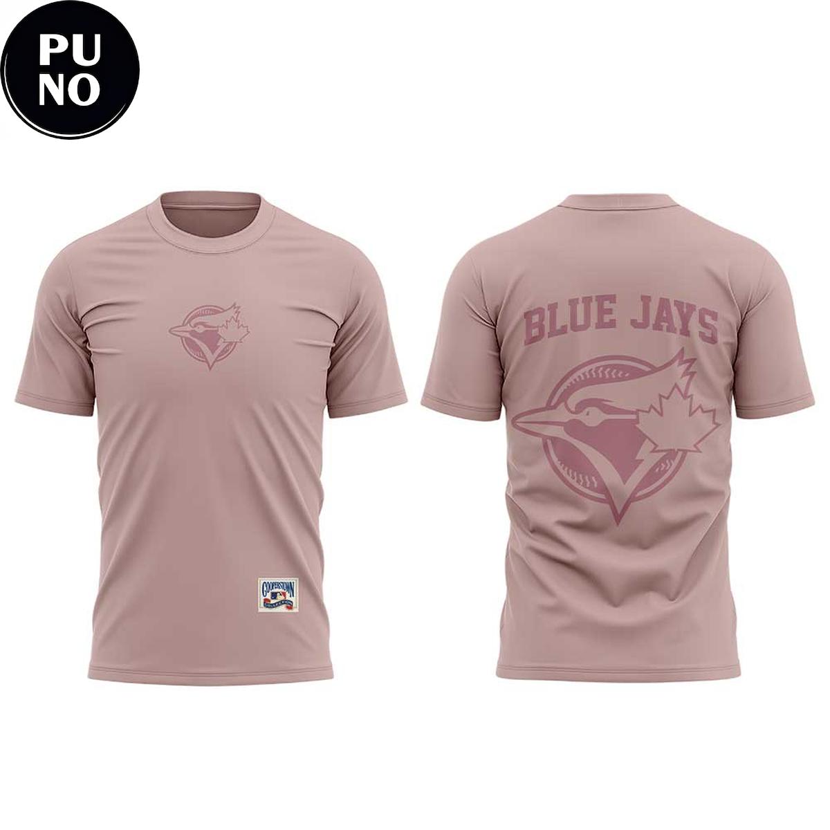 Toronto Blue Jays Drop of our 50th Season 2026 Clay Pink Hoodie T-Shirt