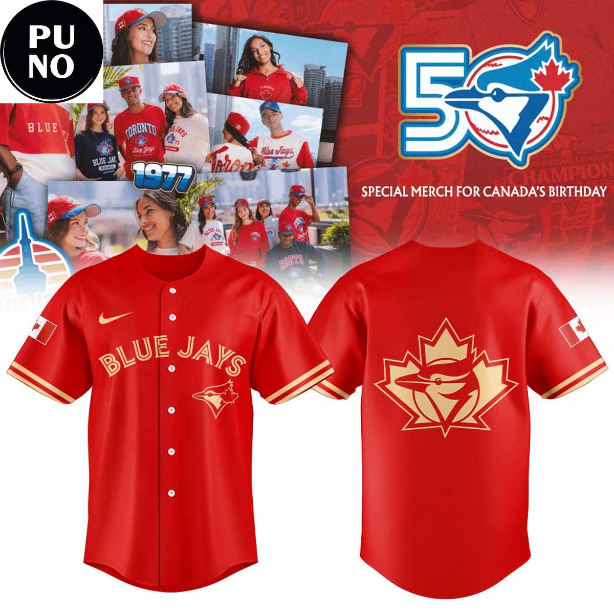 Toronto Blue Jays Roots Canada Day 2026 Baseball Jersey