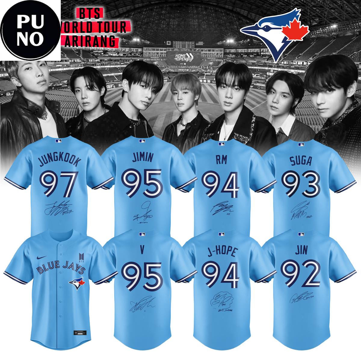 Toronto Blue Jays x BTS World Tour 2026 Baseball Jersey
