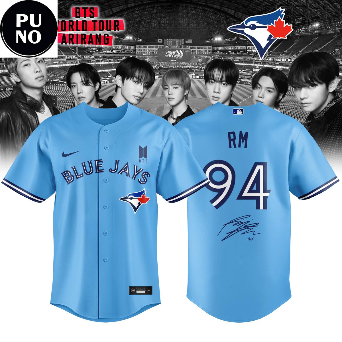 Toronto Blue Jays x BTS World Tour 2026 Baseball Jersey