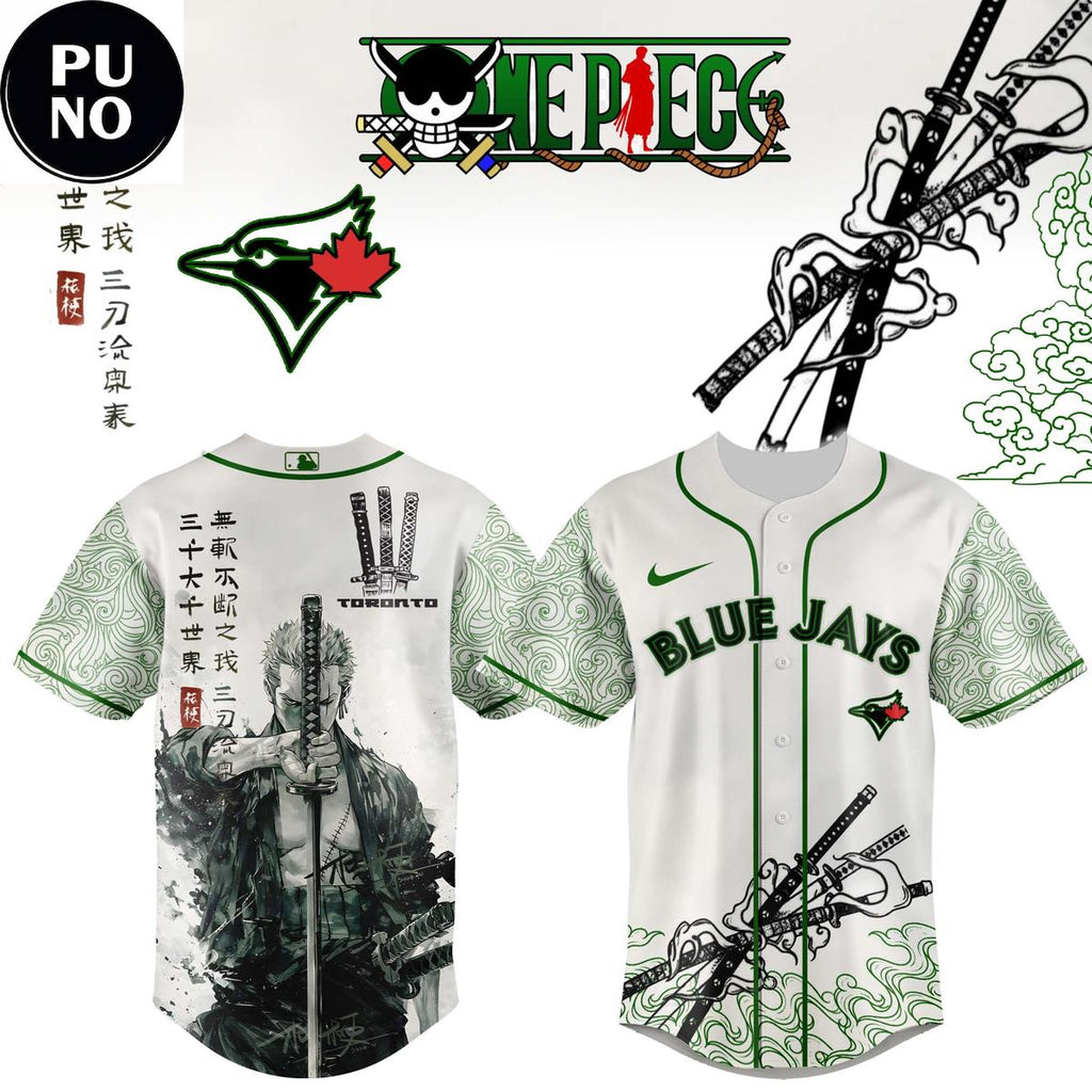 Toronto Blue Jays x Roronoa Zoro 2026 Baseball Jersey