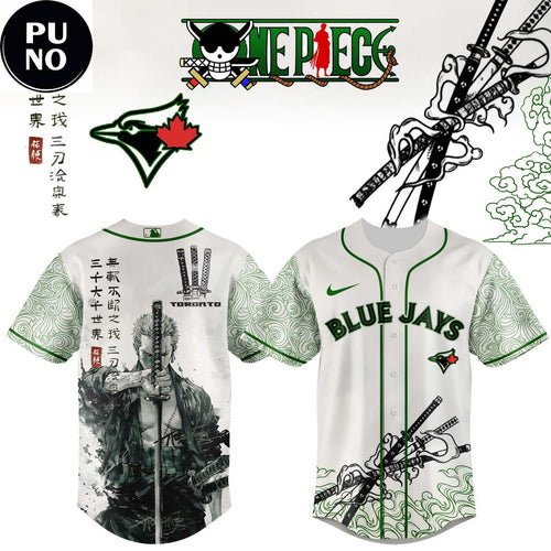 Toronto Blue Jays x Roronoa Zoro 2026 Baseball Jersey