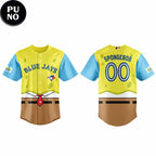Toronto Blue Jays x SpongeBob SquarePants Night 2026 Personalized Baseball Jersey
