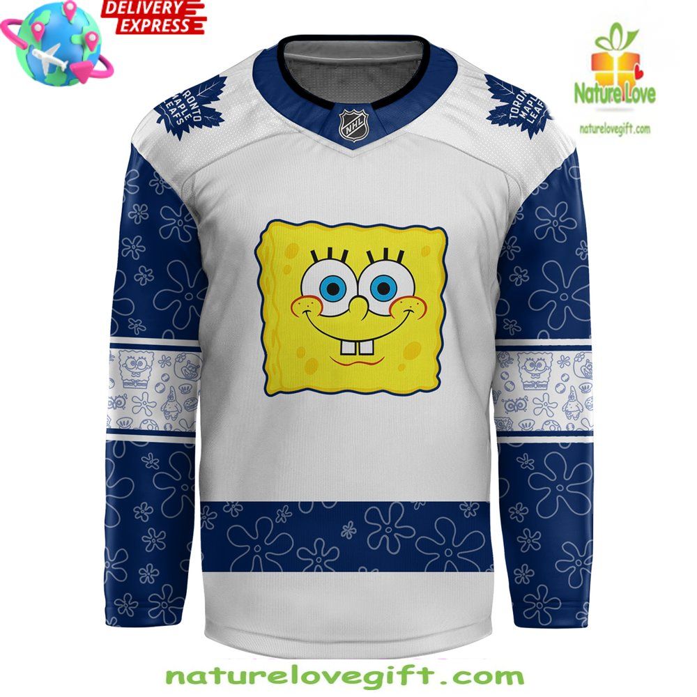 Toronto Maple Leafs Spongebob Hockey Jersey 25th Anniversary Special