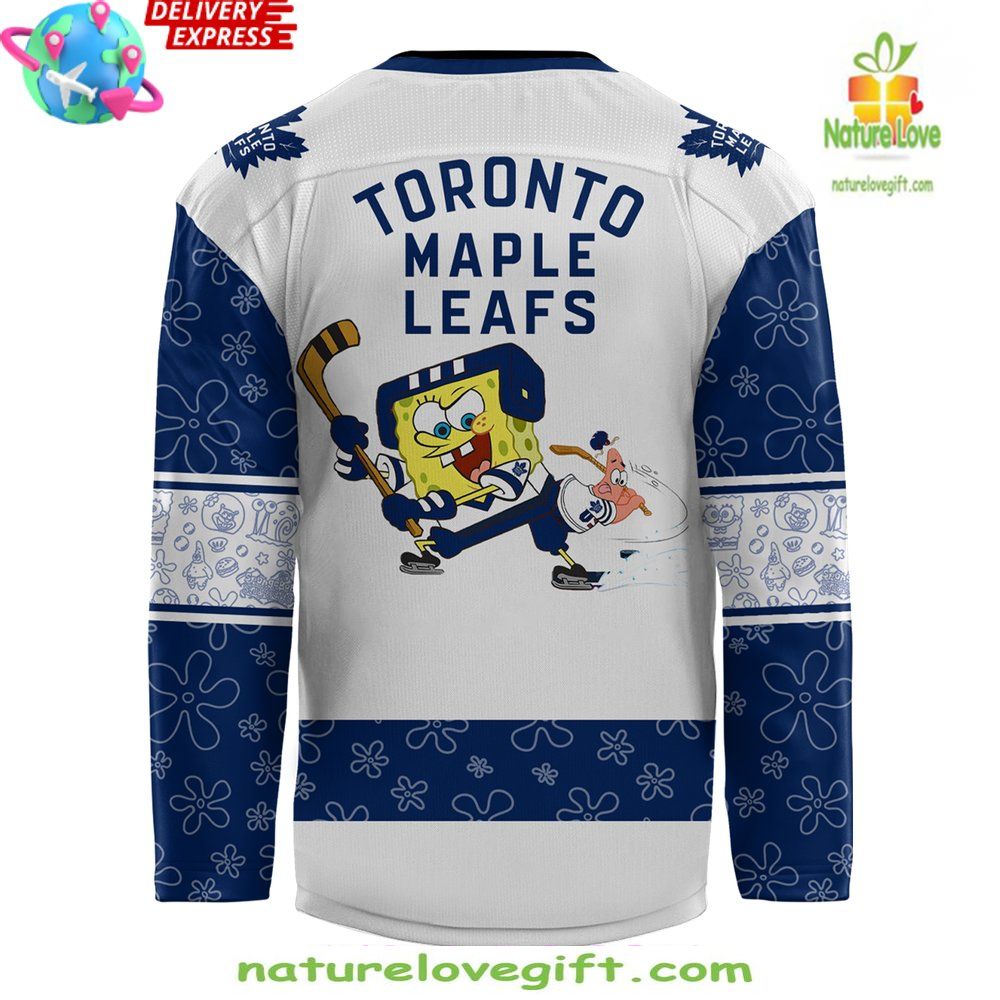 Toronto Maple Leafs Spongebob Hockey Jersey 25th Anniversary Special