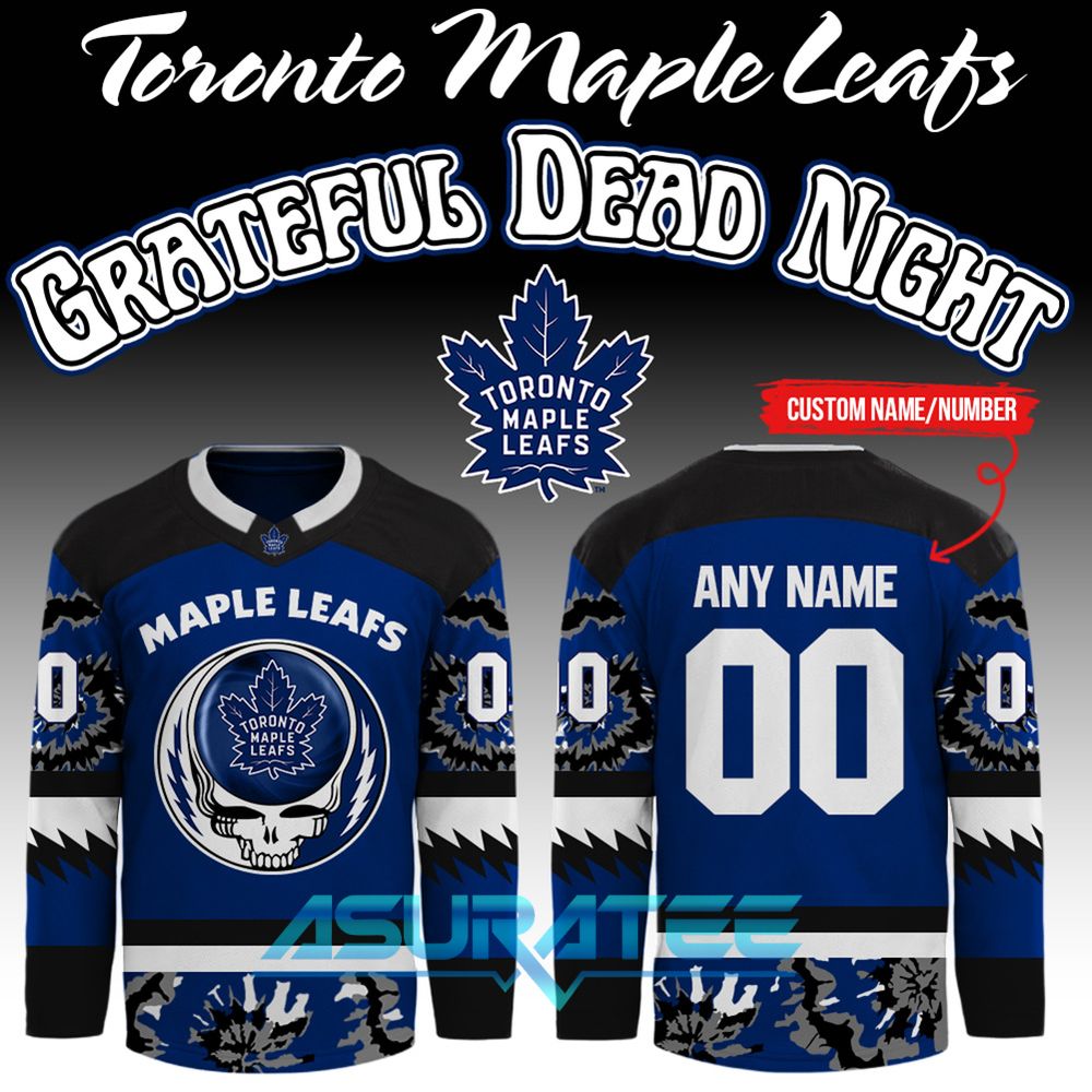 Toronto Maple Leafs x Grateful Dead Night Collab 2026 Hockey Jersey