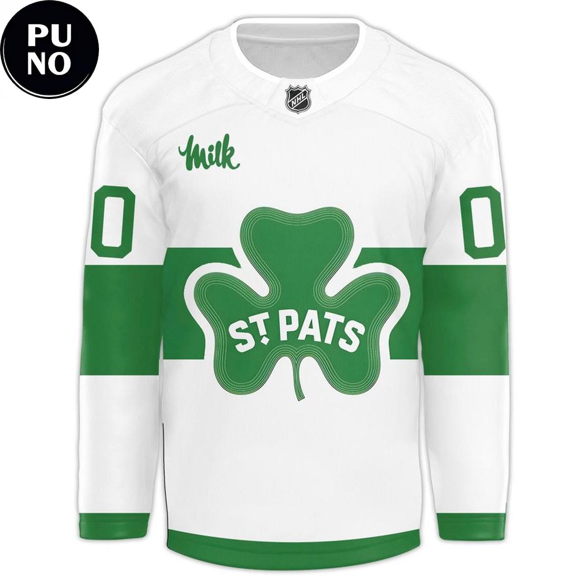 Toronto Maple Leafs x St. Patrick’s Day 2026 Personalized Hockey Jersey
