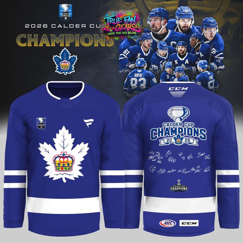 Toronto Marlies 2026 Calder Cup Champions Limited Edition Hockey Jersey