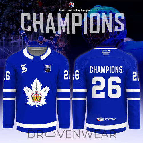 Toronto Marlies AHL Champions Baseball Jersey 2026 Edition