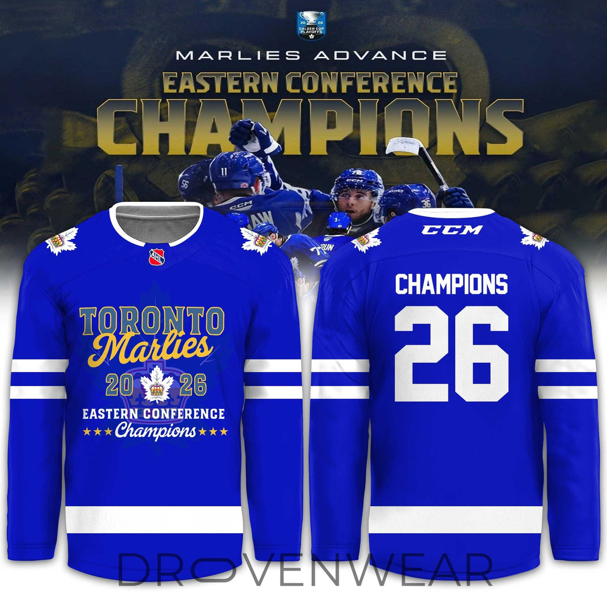 Toronto Marlies Eastern Conference Champions 2026 Hockey Jersey
