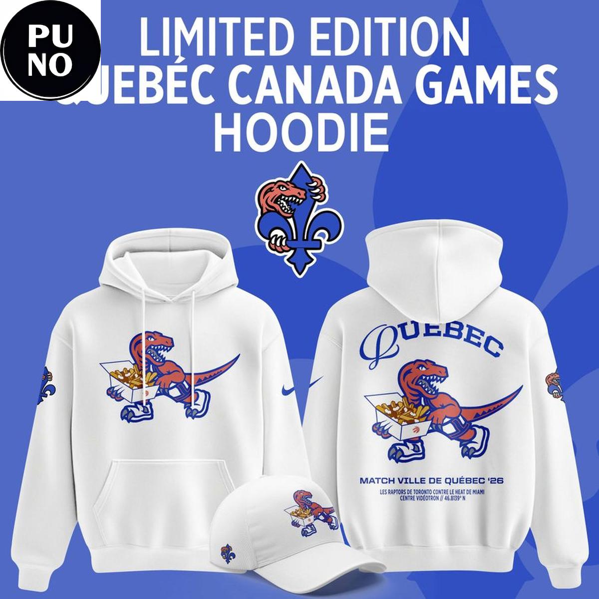 Toronto Raptors x Quebec Canada Games 2026 Hoodie