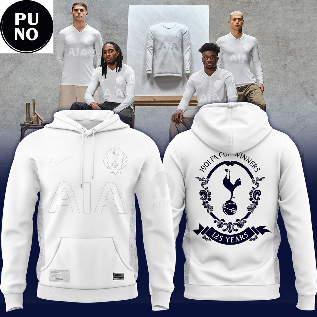 Tottenham Hotspur 125th Anniversary 1901 FIFA Cup Winners Hoodie T-Shirt