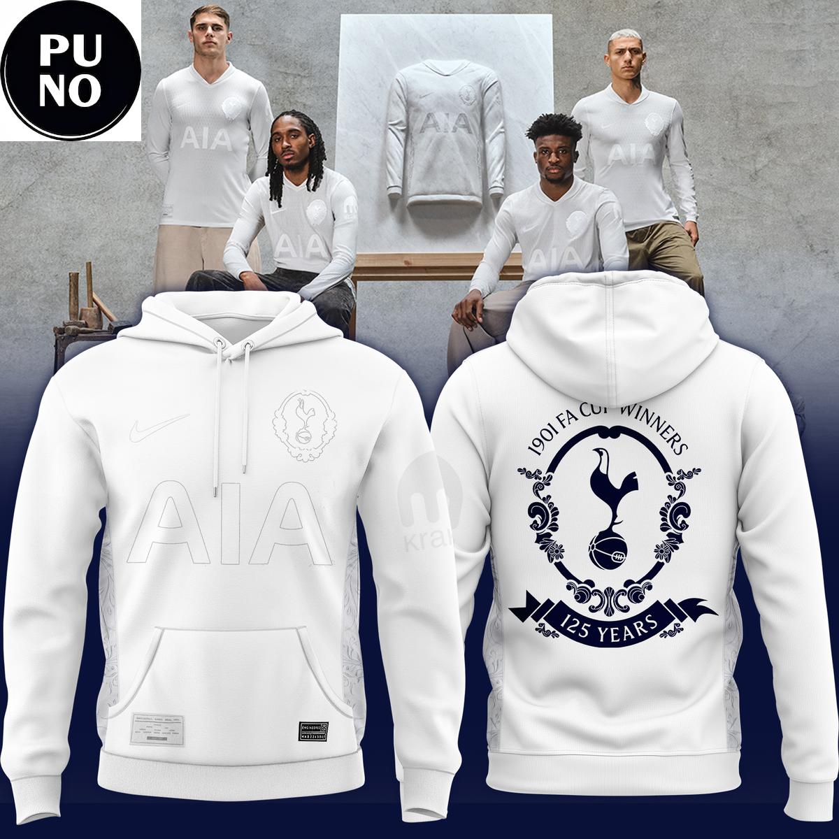 Tottenham Hotspur 125th Anniversary 1901 FIFA Cup Winners Hoodie T-Shirt