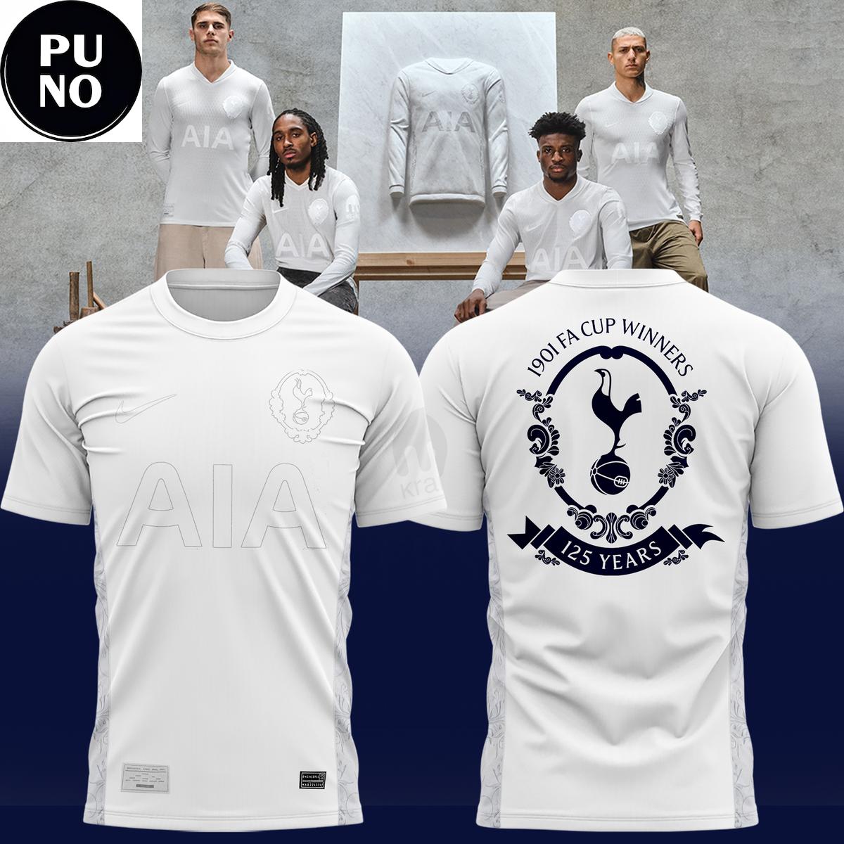 Tottenham Hotspur 125th Anniversary 1901 FIFA Cup Winners Hoodie T-Shirt