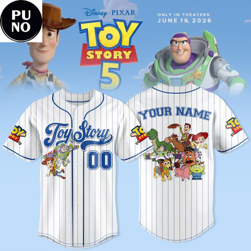 Toy Story 5 The Movies 2026 Personalized Baseball Jersey