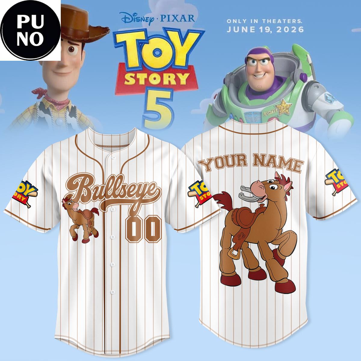 Toy Story 5 The Movies 2026 Personalized Baseball Jersey