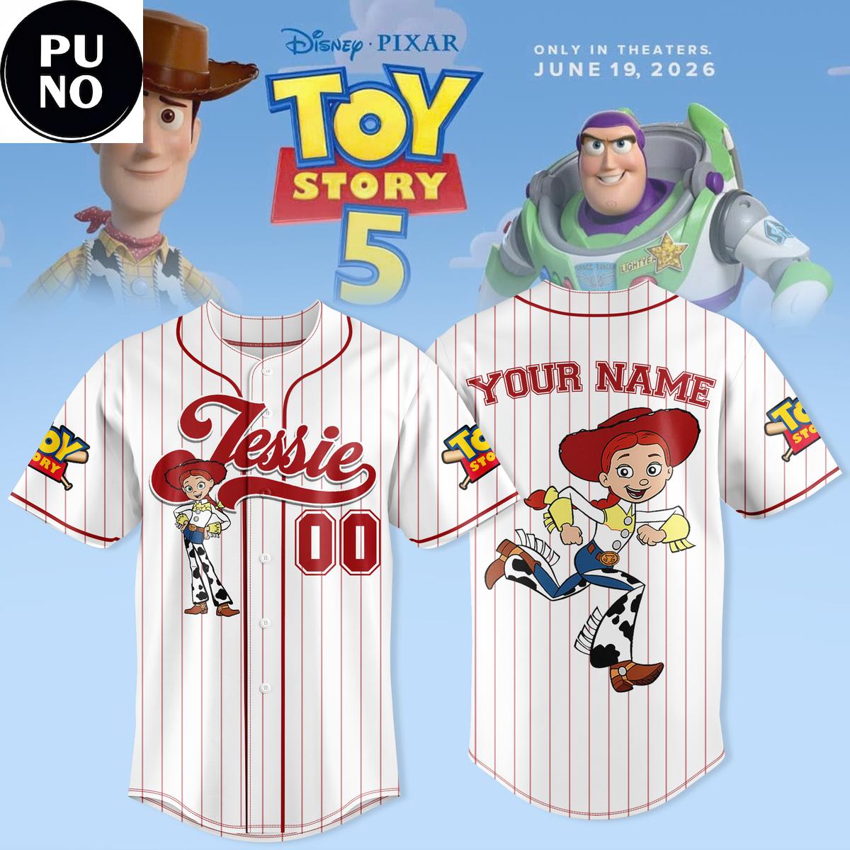 Toy Story 5 The Movies 2026 Personalized Baseball Jersey