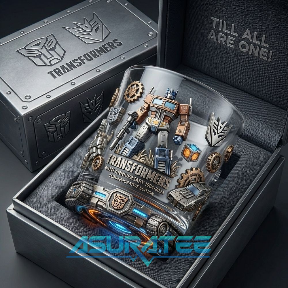 Transformers 40th Anniversary Commemorative Whiskey Glass