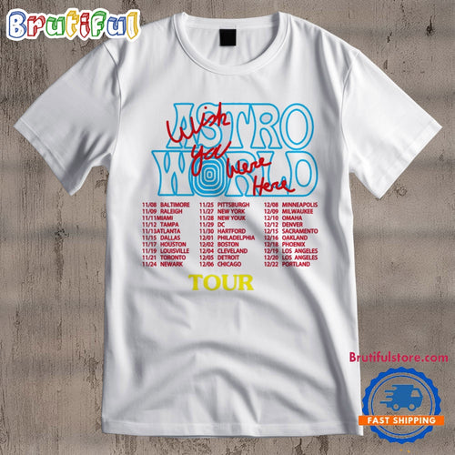Travis Scott Graphic Shirt, Astroworld Tour T-Shirt, Travis Scott T Shirt