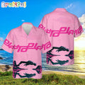 Travis Scott Utopia Pink Color Hawaiian Shirt