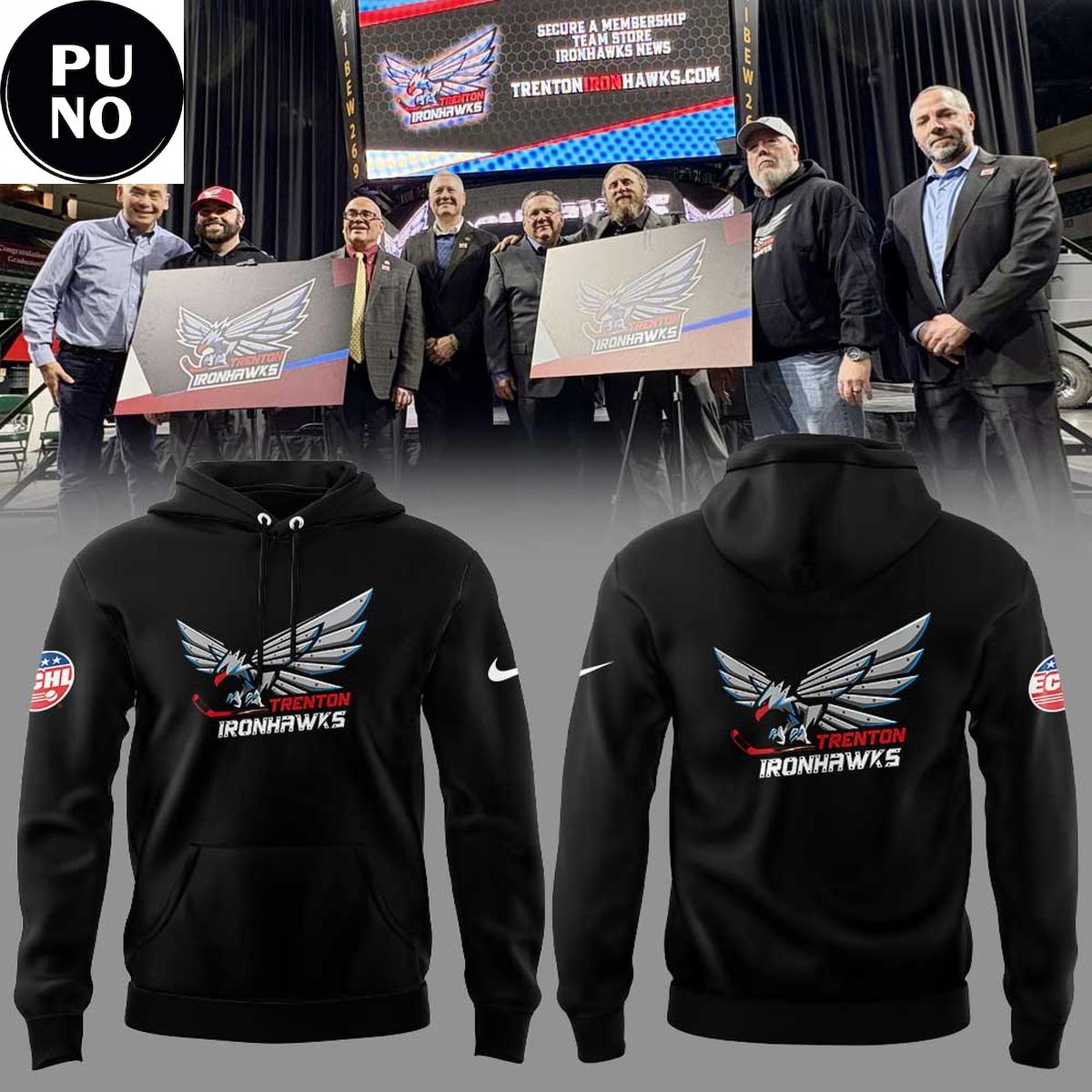 Trenton Ironhawks New Era Starts 2026 Hoodie T-Shirt