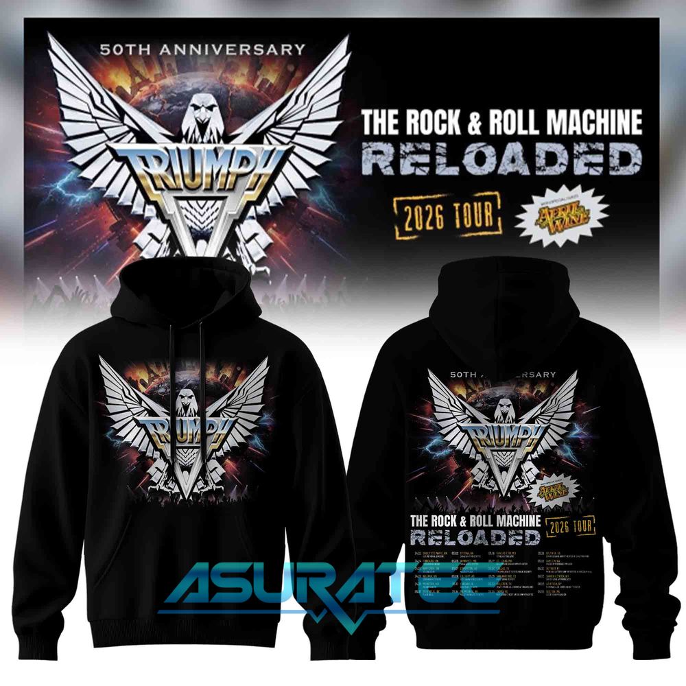 Triumph The Rock & Roll Machine Reloaded Tour 2026 Hoodie