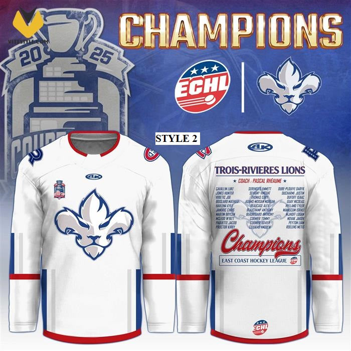 Trois-Rivières Lions ECHL Champions Hockey Jersey