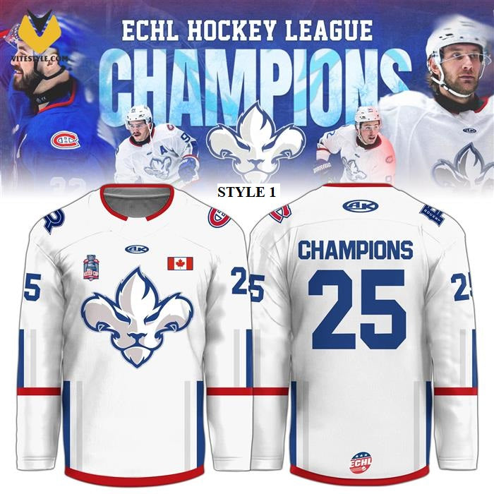 Trois-Rivières Lions ECHL Champions Hockey Jersey