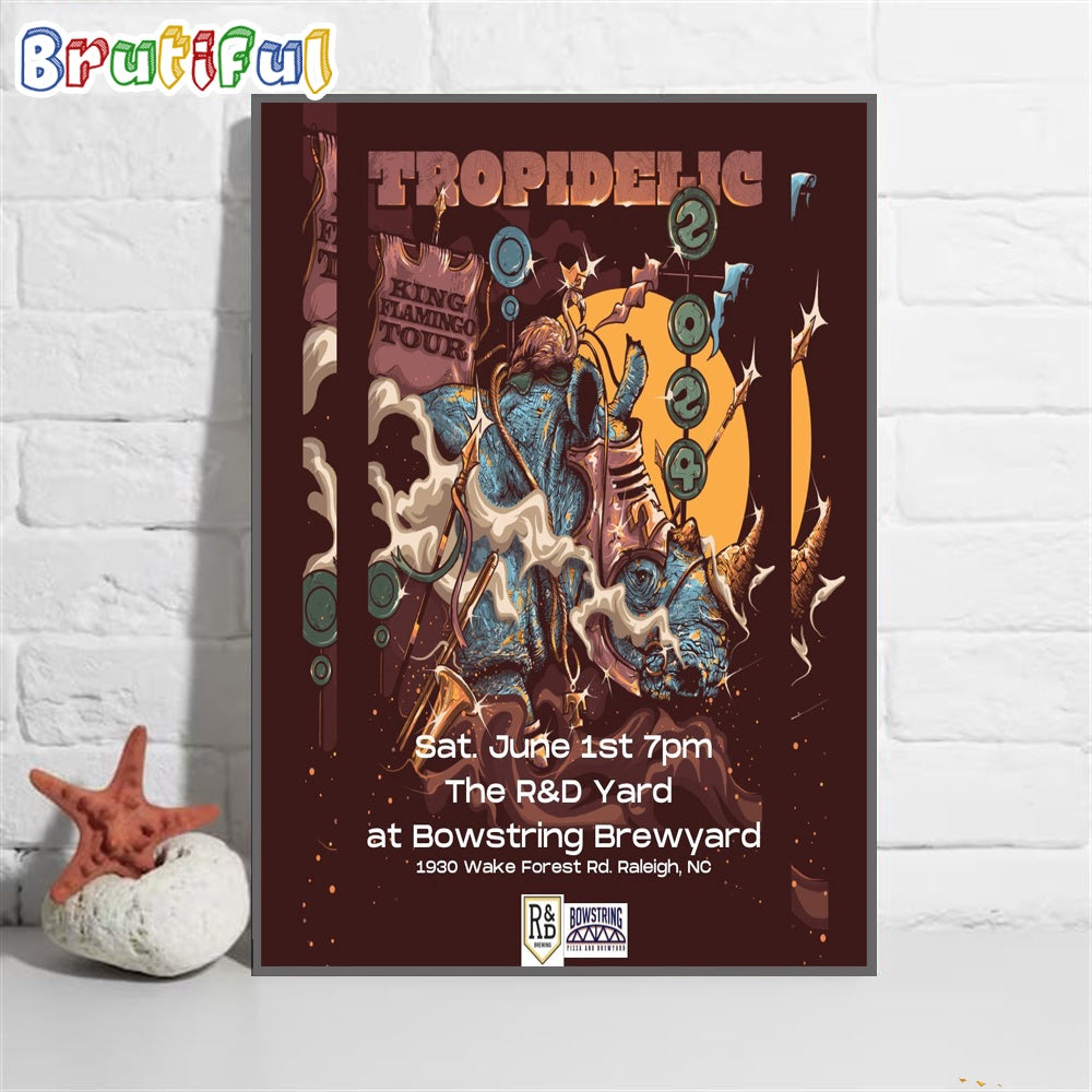 Tropidelic Summer Tour 2024 Wall Art Poster Canvas