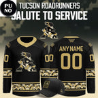 Tucson Roadrunners 2026 Salute to Service Night Personalized Hockey Jersey