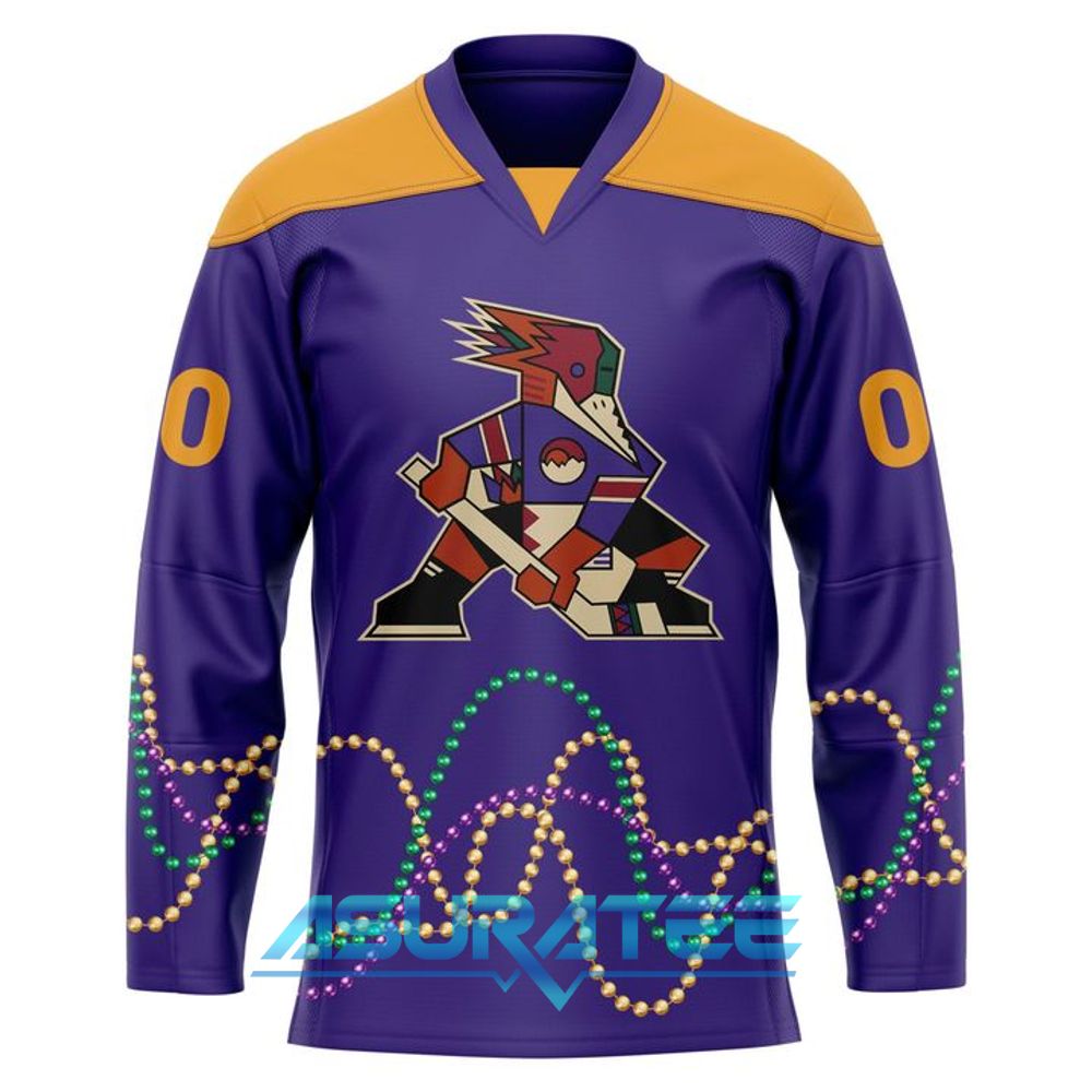 Tucson Roadrunners x Mardi Gras Night 2026 Hockey Jersey