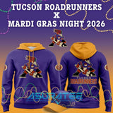 Tucson Roadrunners x Mardi Gras Night 2026 Hoodie, Cap