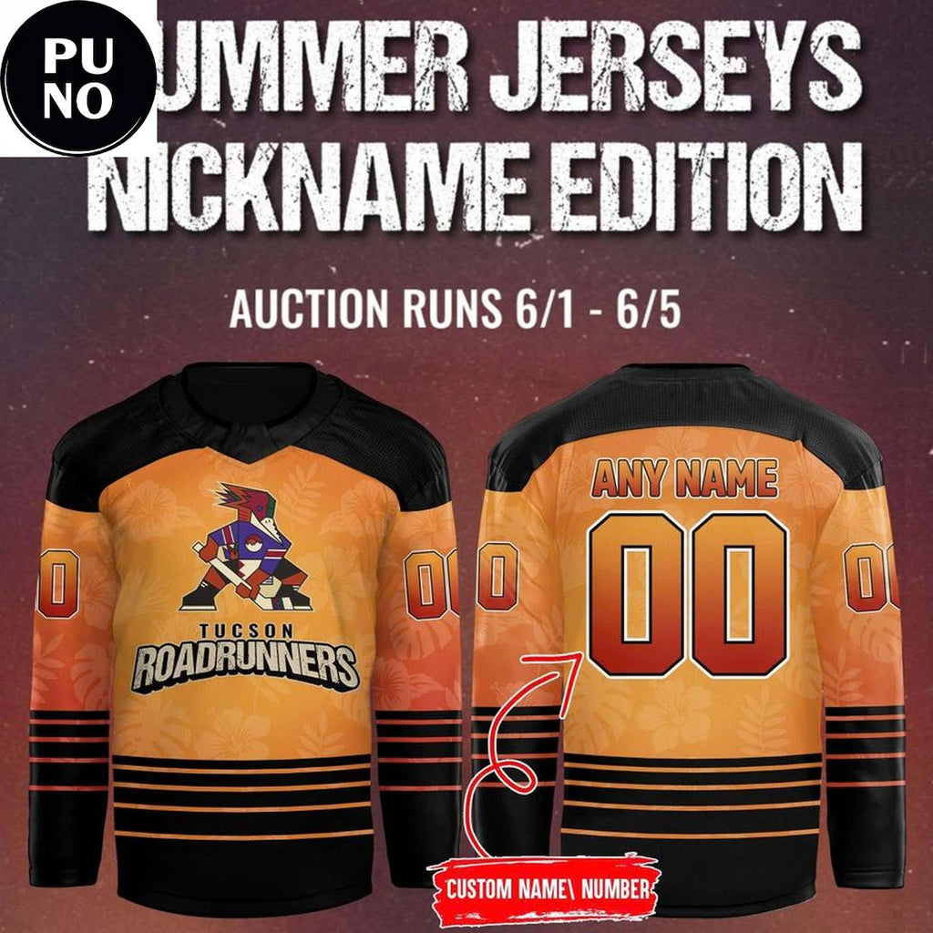 Tucson Roadrunners x Summer Jersey 2026 Personalized Hockey Jersey