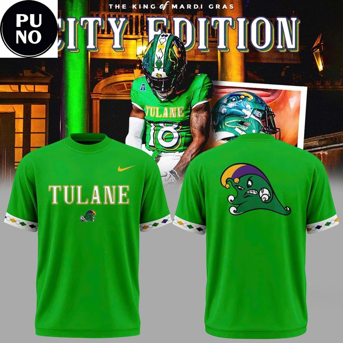 Tulane Green Wave x Mardi Gras 2026 Hoodie T-Shirt