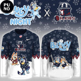 Tulsa Oilers x Bluey Night Game 2026 Hockey Jersey