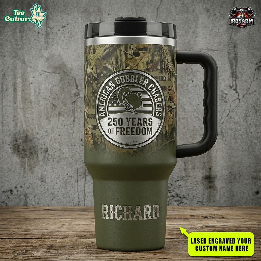 Turkey Hunting - 40oz Engraved Tumbler TET