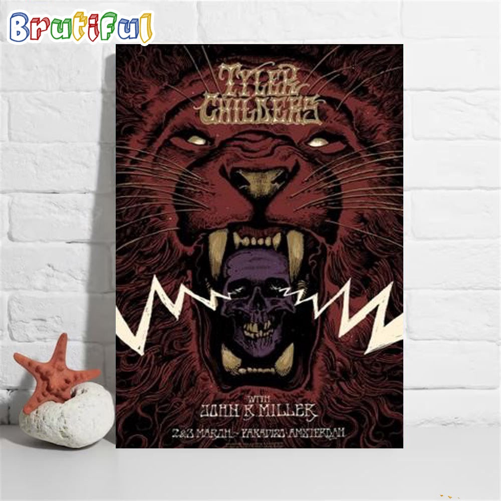 Tyler Childers Shows At Paradiso In Amsterdam Netherlands 2024 Poster Canvas